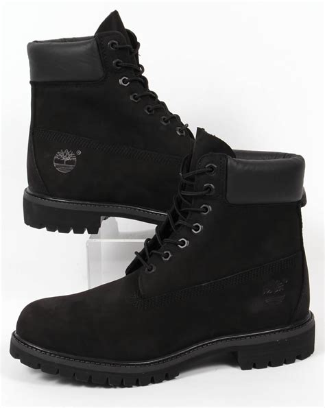 black on black timberland boots|men's black premium timberland boots.